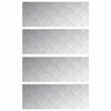vidaXL Astme katte Ristk&uuml;lik 4 pcs H&otilde;bedane 80 x 30 cm Alumiinium