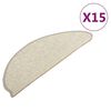 vidaXL trepimatid 15 tk 65 x 21 x 4 cm h&otilde;bedased poolringikujulised suured