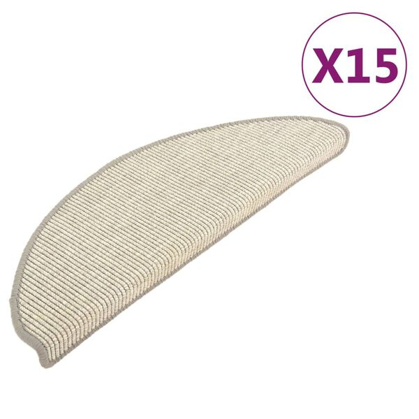vidaXL trepimatid 15 tk 65 x 21 x 4 cm h&otilde;bedased poolringikujulised suured