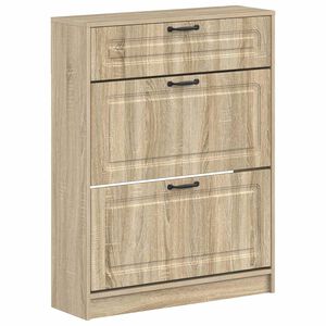 vidaXL Kinga kapp UTRECHT 78 x 24 x 100 cm Tehispuit Sonoma tamm