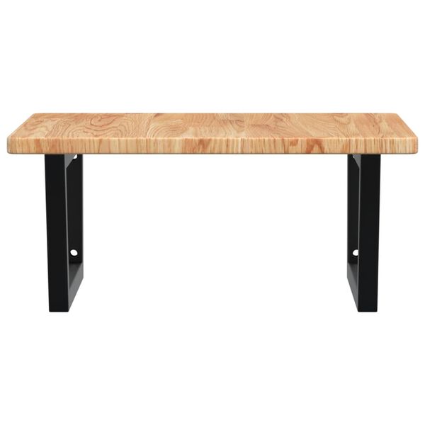 vidaXL seinale kinnitatav valamuriiul, teras ja tammepuit