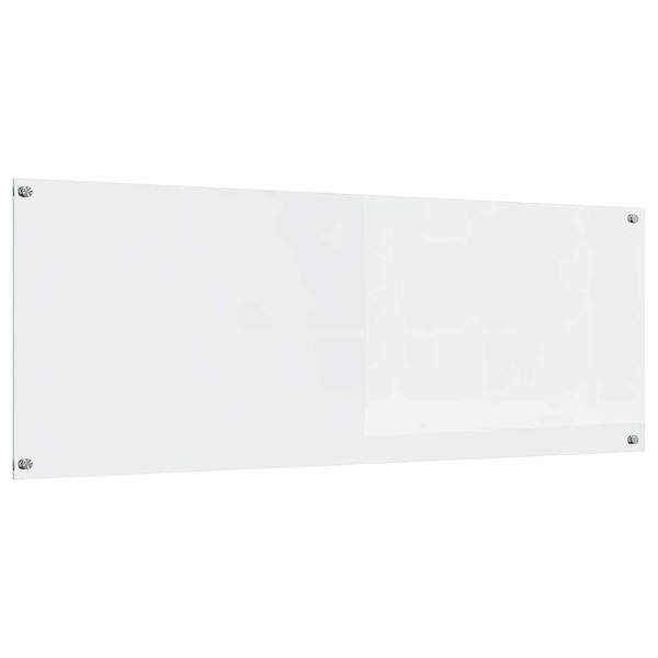 vidaXL Kögi Splashback Läbipaistev 110 x 40 x 0,6 cm karastatud klaas