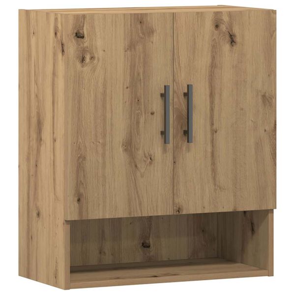 vidaXL Seinakapp Artisan tamm 60x31x70 cm Engineered Wood