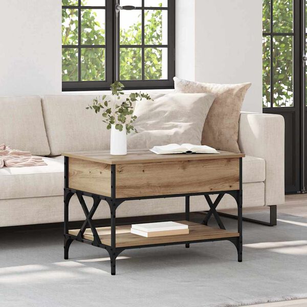 vidaXL Kohvilaud K&auml;sit&ouml;&ouml;puu 70x50x50cm Tehispuit