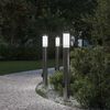 vidaXL pollarvalgustid pistikupesaga, 3 tk, 80 cm, roostevabast terasest, IP44