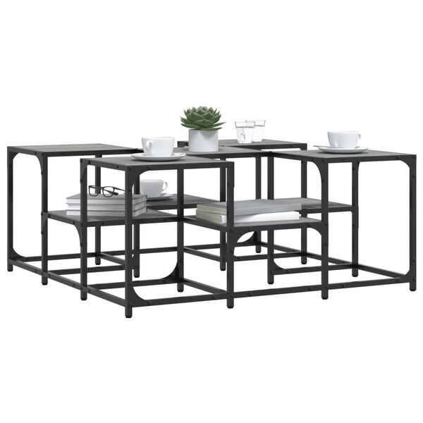 vidaXL kohvilaud, hall Sonoma tamm, 91 x 91 x 40 cm, tehispuit