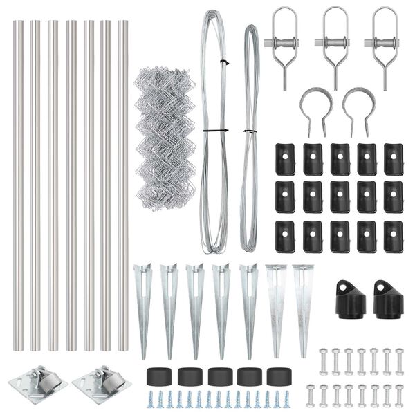 vidaXL Aiapost H&otilde;bedane 10 x 0,8 m (60 x 60 mm mesh) Teras