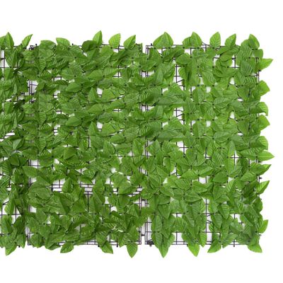 vidaXL rõdusirm, rohelised lehed, 600 x 100 cm