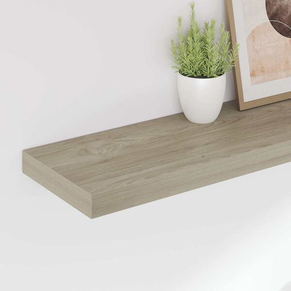 vidaXL seinariiulid, 2 tk, tammev&auml;rvi, 90 x 23,5 x 3,8 cm MDF