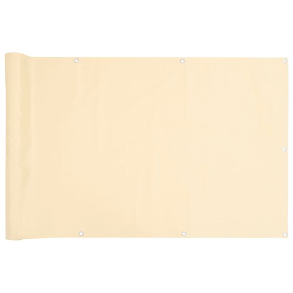 vidaXL rõdu privaatsuskate, kreemjas, 700x120 cm, PVC