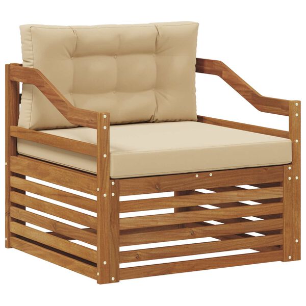 vidaXL V&auml;li diivanikomplekt Tugev akatsiapuu Neutraalne