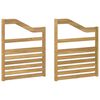 vidaXL K&auml;etugede moodul 2 pcs Valge 59 x 4 x 73 cm Tugev akatsiapuu