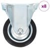 vidaXL fikseeritud rattad, 8 tk, 75 mm