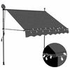 vidaXL k&auml;sitsi sisset&otilde;mmatav varikatus, LED, 150 cm, antratsiithall