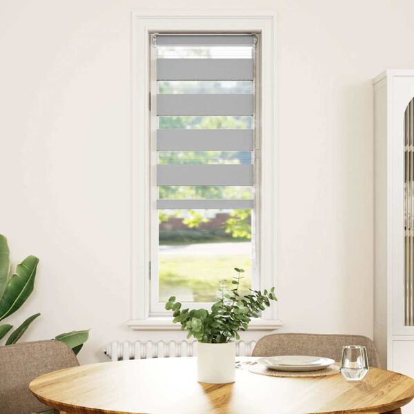 vidaXL Triibuline ruloo 40x100 cm kanga laius 35,9 cm pol&uuml;ester