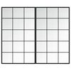 vidaXL seinapeeglid 2 tk, must, 100 x 60 cm, metall