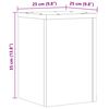 vidaXL taimealused 2 tk, k&auml;sit&ouml;&ouml;tamm, 25x25x35 cm, tehispuit