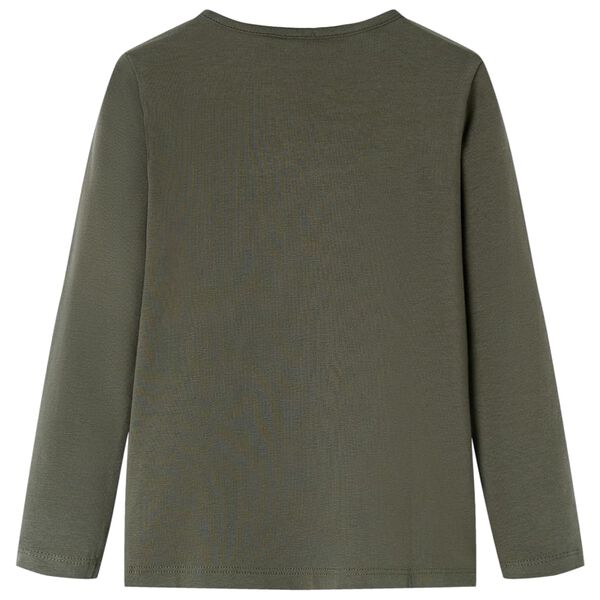 Pikkade varrukatega lastes&auml;rk, khaki, 92