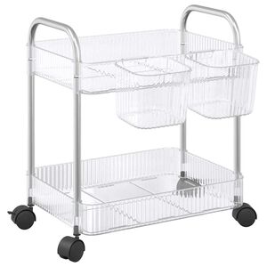 vidaXL hoiuk&auml;ru 2-korruseline l&auml;bipaistev 37x28x43,5 cm akr&uuml;&uuml;l