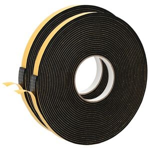 vidaXL Iselihkuv vahtlint 2 pcs Must 15mm x 10m CR Vaht