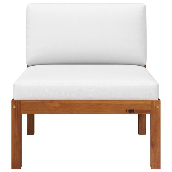 vidaXL kaheosaline aiam&ouml;&ouml;blikomplekt patjadega, puit, akaatsia ja k&ouml;is