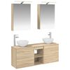 vidaXL Vannitoa kapikomplekt 5 pcs Sonoma tamm 50 x 14,5 x 70 cm