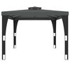 vidaXL kahekordse katusega paviljon, antratsiit, 3,98x2,98 m, teras