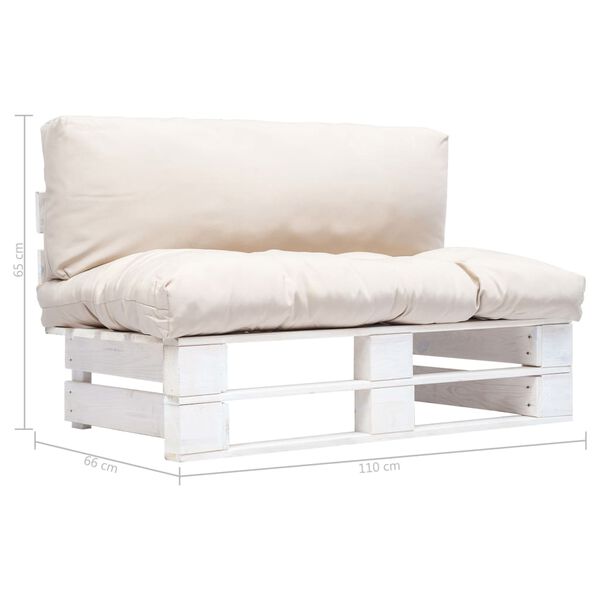 vidaXL kaubaalustest aiadiivan, liivakarva padjad, m&auml;nnipuit