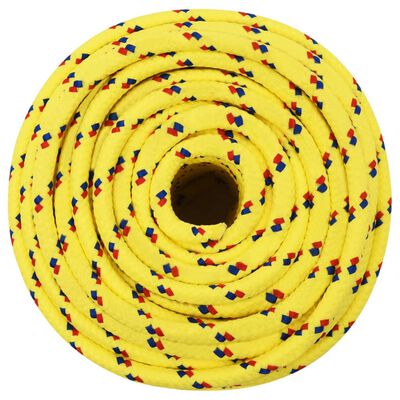 vidaXL paadiköis, kollane, 14 mm, 100 m, polüpropüleen