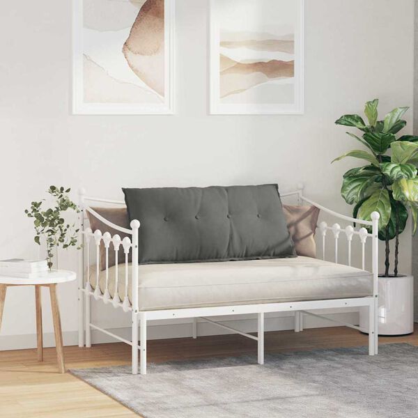 vidaXL Seljatugi padi Tumehall 100 x 50 cm Mikrofiber kangas