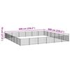 vidaXL koeraaedik, must, 36 m&sup2;, teras
