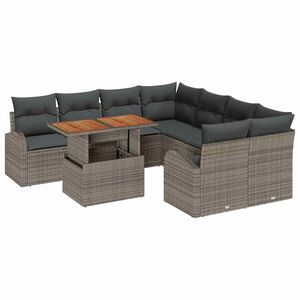 vidaXL Aia Diivanikomplekt padjaga 9 pcs Hall