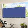 vidaXL lahtit&otilde;mmatav terrassi k&uuml;lgsein, 120 x 500 cm, sinine