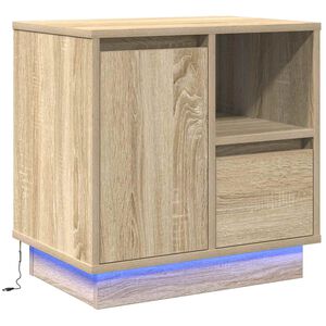 vidaXL &Ouml;&ouml;lambi kapp Sonoma tamm 50 x 34,5 x 50 cm Tehispuit