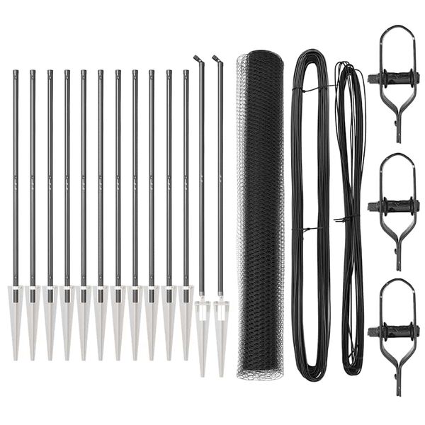 vidaXL Aiapost Hall 25 x 1,2 m (25 mm silmadega) Teras