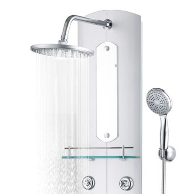 vidaXL dušipaneeeli süsteem, 25 x 43 x 120 cm, hõbedane