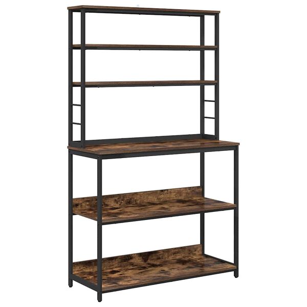 vidaXL K&ouml;&ouml;giriiul Suitsetatud tamm 100 x 40 x 168 cm Tehispuit