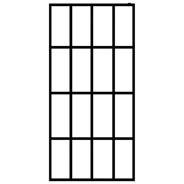 vidaXL dušinurga sein, läbipaistev karastatud klaas, 118 x 190 cm