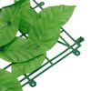 vidaXL rõdupiirde kate, roheline lehed, 600 x 75 cm