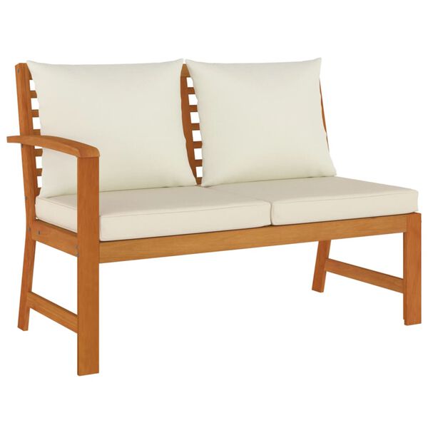 vidaXL 7-osaline aiamööbli komplekt patjadega, akaatsiapuit