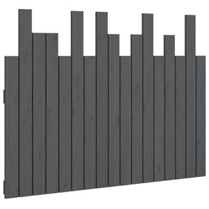 vidaXL seinale kinnitatav voodipeats, hall, 108x3x80 cm, m&auml;nnipuit