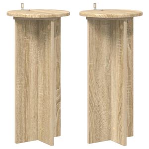 vidaXL Taimede alus 2 pcs Sonoma tamm 29,5 x 29,5 x 60 cm Tehispuit