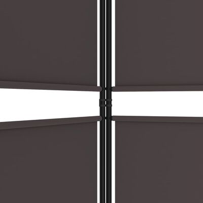 vidaXL 4 paneeliga ruumijagaja, pruun, 200 x 220 cm, kangas