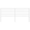vidaXL metallist voodipeats, valge, 200 cm