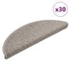 vidaXL Trepimatid Isekleepuvad Sisal-Look 30 tk 56x17x3 cm Platina