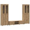 vidaXL Telerikapi komplekt FLORIN 3 pcs K&auml;sit&ouml;&ouml;puu Tehispuit