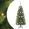 vidaXL Tehisj&otilde;ulupuu koos 150 LED-iga Roheline 120 cm PE ja PVC