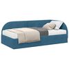 vidaXL Nurgavoodi raam koos madratsiga peaga 2 pcs Sinine Samet