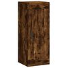 vidaXL seinakapp, suitsutatud tamm, 34,5 x 34 x 90 cm, tehispuit
