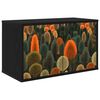 vidaXL Seinale paigaldatav TV kapp ZAANDAM 69 x 33 x 40 cm Must tamm